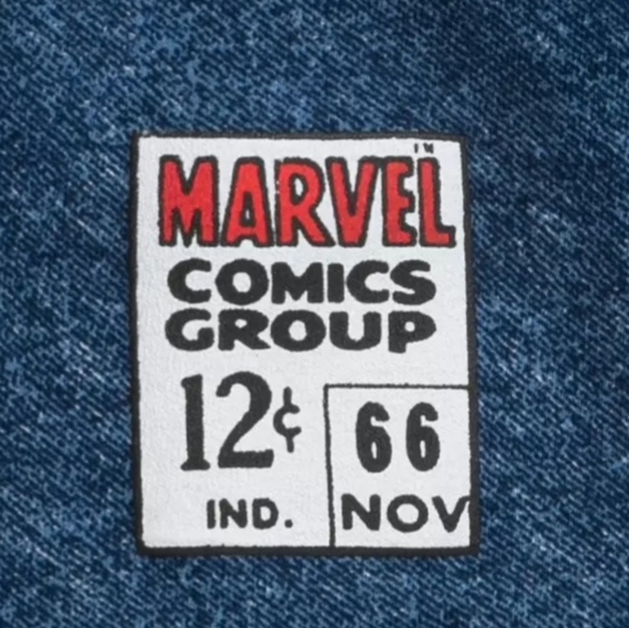 DISNEY Marvel Comics 60TH ANNIVERSARY Spiderman Hoodie with Vintage Patches - Picture 6 of 13